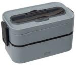 5five Cutie Lunch Box Grey, plastic, 21.5 x 11 x H 11.5 cm