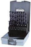 RUKO Set de 25 burghie elicoidale, DIN 338, tip VA, HSSE-Co 8 TiAlN (RK.281215EFRO) Burghiu