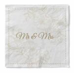 Sovie HoReCa Mank papírszalvéta 3 rétegű 33x33 cm 100 lap/csomag Mr & Mrs
