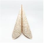 Mank papírszalvéta 3 rétegű 40x40 cm 100 lap/csomag Lias pezsgő/világosbarna