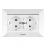 Panasonic Priza Schuko 2p+e Dubla 16a 250v Alb Arkedia Panasonic (wmtc0205-2wh)