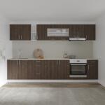 haaus Set Bucatarie Karo V28, Stejar Bronz/Alb, Blat Thermo 28 mm, L 320 cm (919443)