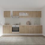 haaus Set Bucatarie Karo V32, Lemn Natural/Alb, Blat Thermo 28 mm, L 340 cm (919122)