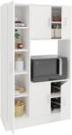 haaus Dulap bucatarie Arno, 5 Usi, Alb, 90 x 32 x 150 cm (924898)