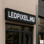  Fehér beltéri LED fényújság - P10, 224x64 cm