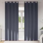 vidaXL Завеси за затъмняване с пръстени 2 бр. Антрацит 225 x 140 см (4107340)