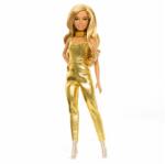 Mattel Barbie: Fashionista - Stílusos divatbaba, arany színű ruhában (HRH19) (HRH19)