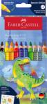 Faber-Castell Grip Jumbo Dinozaur triunghiular color creion set 8+2 culoare (FC110922)