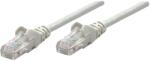 Manhattan Network Patch Cable - Cat6 - 0.25m - Grey - Copper - U/UTP - PVC - RJ45 - Gold Plated Contacts - Snagless - Booted - Lifetime Warranty - Polybag - 0.25 m - Cat6 - U/UTP (UTP) - RJ-45 - RJ-45 (738095)