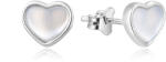 Beneto Ezüst szív gyöngy fülbevaló AGUP2355L