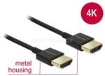 Delock kábel HDMI male/male összekötő 3D 4K Slim Premium, 3m (DL84774) (DL84774)