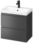 Cersanit Alsó szekrény, Cersanit Moduo Slim 60, antracit, alsó szekrény mosdóval S801-477 - mozaikkeramia