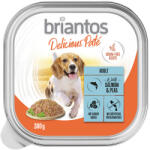 Briantos 27x300g Briantos Delicious Paté Hal & borsó tálcás nedves kutyatáp