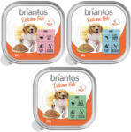 Briantos 9x300g Briantos Delicious Paté tálcás nedves kutyatáp Mix: hal, bárány, marha