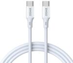 BWOO Cablu Date si Incarcare USB-C - USB-C BWOO X282, 60W, 1m, Alb - evomag