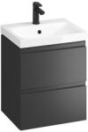 Cersanit Alsó szekrény, Cersanit Moduo 50 , slim, anthracite alsó szekrény+mosdó, S801-470-DSM - zuhanykabin