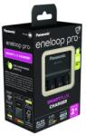 Panasonic Incarcator Panasonic Enelooop Pro, Smart & Quick Charger, include 4 x Eneloop Pro R6 AA 2500mAh, K-KJ55HCD40E (K-KJ55HCD40E)