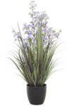  Dekoratív Műfű Lila Virágokkal - 90cm