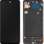 MP Piese si componente Display cu Touchscreen MP compatibil cu Samsung Galaxy A71 A715, cu Rama, Negru (dis/mp/sga715/cu/ne) - vexio