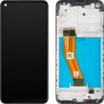 MP Piese si componente Display cu Touchscreen MP compatibil cu Samsung Galaxy M11 M115, cu Rama, Negru (dis/mp/co/sgm115/cu/ne) - vexio