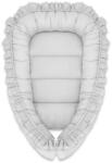 MimiNu - Cosulet bebelus pentru dormit, Baby Nest 55 x 75 cm, Cu Volanase, Husa 100% bumbac, Din bumbac certificat Oeko Tex Stan (6426972022811)
