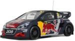  Peugeot 208 WRX - 9 S. Loeb Belgium GP 2018 modellautó 1: 18