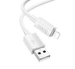 hoco. X107 adatkábel (USB - lightning, 2.4A, 100cm) FEHÉR Apple iPhone 6 Plus 5.5 / iPhone 6S 4.7 / iPhone SE (2016) (X107_USB_LIGHTNING_W) (X107_USB_LIGHTNING_W)