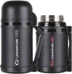 LIFEVENTURE Wide Mouth termosz, 1 l, fekete