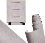  Fóliatekercs öntapadós tapéta furnér kék-szürke cement 1, 22x50m (KX5514)