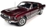 1967 Ford Mustang GT 2+2 code x vintage burgundi modellautó 1: 18