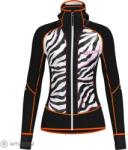 Crazy Channel női kabát, fekete-zebra (L)