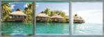  Karibi Panoráma 3D Fotótapéta - Vlies - 6 részes - 3XL