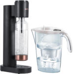 LAICA Hi8200L Antracid Szódagép + LAICA J31EC03 Stream Line fehér vízszűrő kancsó mechanikus kijelzővel, magnezium active bi-flux szűrőbetéttel (Hi8200L+J31EC03)