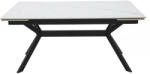 SIGNAL MEBLE Imperia 160 Kihúzható Kerámia Étkezőasztal Matt Fehér/Fekete (SIG-IMPERIABC160)