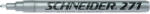 Schneider Marker cu vopsea Schneider Maxx 271, varf rotund 1-2mm - argintiu (S-127154)