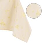 AmeliaHome Asztalterítő Christmas Eve sárga nyomott ünnepi 140x220 AmeliaHome