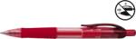 PENAC Pix cu gel PENAC FX-7, rubber grip, 0.7mm, corp transparent rosu - scriere rosie (P-BA2001-02) - forit