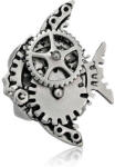  Steampunk Fogaskerék Hal Gyűrű - Állítható Méret