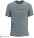 Compressport logós póló, ötvözött/acélszürke (L)