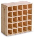 Zeller Boros Polc - Fenyőfa - 25 Palackos - 52x25x52 cm