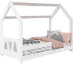  Házi-Házikó Gyerekágy - Fenyőfa - 80x160 cm - pepita - 86 700 Ft