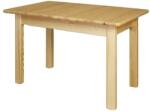 Komforttéka Max Asztal - Tömör Fenyő - Téglalap - 55x100 cm