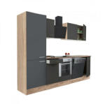 Leziter Yorki Konyhabútor - Alsósütős, Polcos - 280 cm