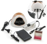  Professzionális, állítható sebességű körömcsiszoló gép pedállal és 12 csiszoló fejjel (BBV)