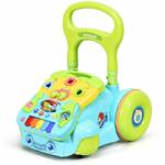 Creative Antemergator 2 az 1-ben tevékenységekkel, 1 éves kortól, hangokkal és fényekkel, 37x40x42 cm, kék-zöld/piros-zöld, rózsaszínű