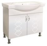 Inter Ceramic Долен шкаф за баня ICP 6549-80, Inter Ceramic, PVC, бял, с умивалник, 80x46x85см (6549-80)
