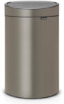 Brabantia Cos de gunoi Brabantia Touch Bin New 649732, 40 L, Inchidere silentioasa si lina, Spate plat, Gri (649732) Cos de gunoi