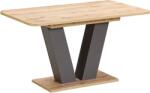 Unic Spot Vegas étkezőasztal Bővíthető 75, 5x136-176x80cm Wotan Tölgy-szürke