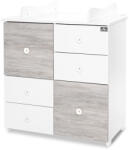 Lorelli Cupboard pelenkázó komód - White & amp; Artwood ÚJ