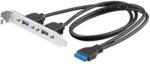 Goobay 95369 2x USB 3.0 hátlapi kivezetés